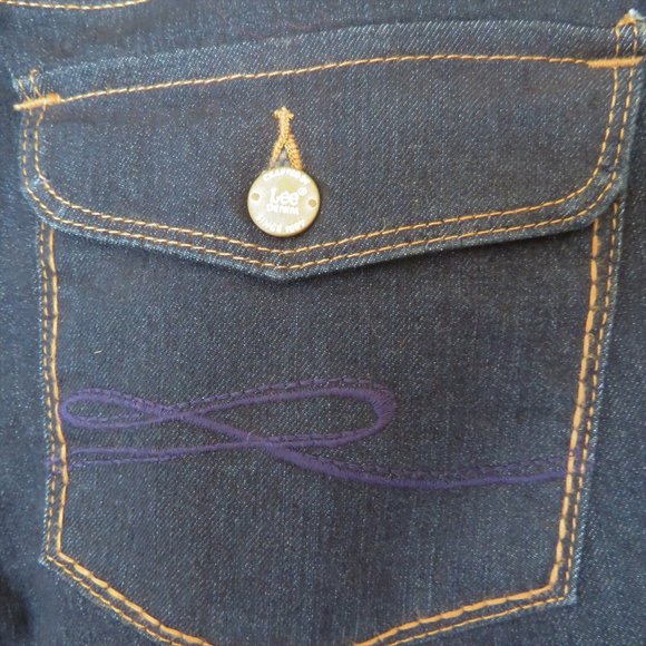 Women's Dark Blue Lee Shapetastic Jeans - Picture 5 of 7